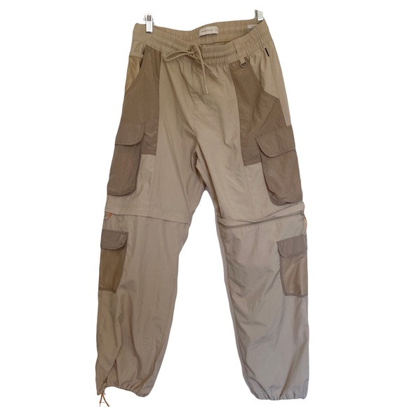 PacSun Womens M Baggy Cargo Jogger Pants Zip Off Convertible Hiking Utility Y2K - Picture 1 of 16